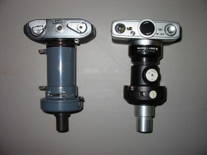 Two varieties of integrated photomicrographic apparatus.