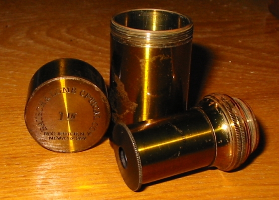An antique B&L projection objective of 1 Inch focus