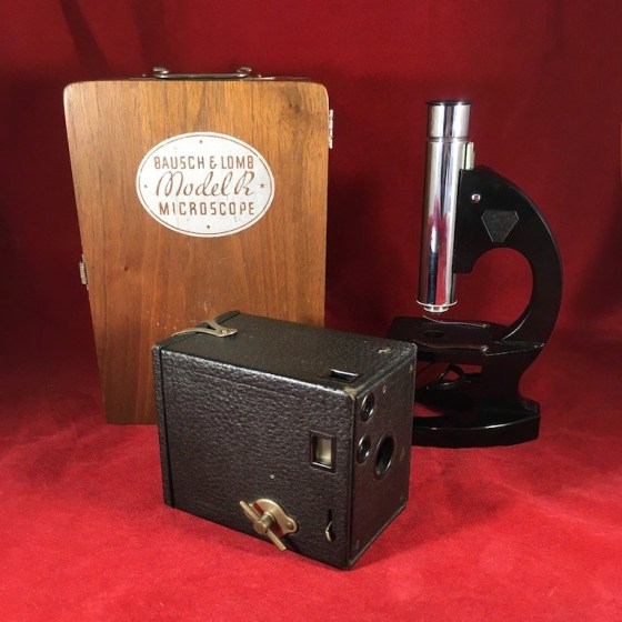 B&L Model R and Eastman Kodak Brownie No. 0