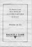 NICHOLAS ILLUMINATORS Directions for Use
